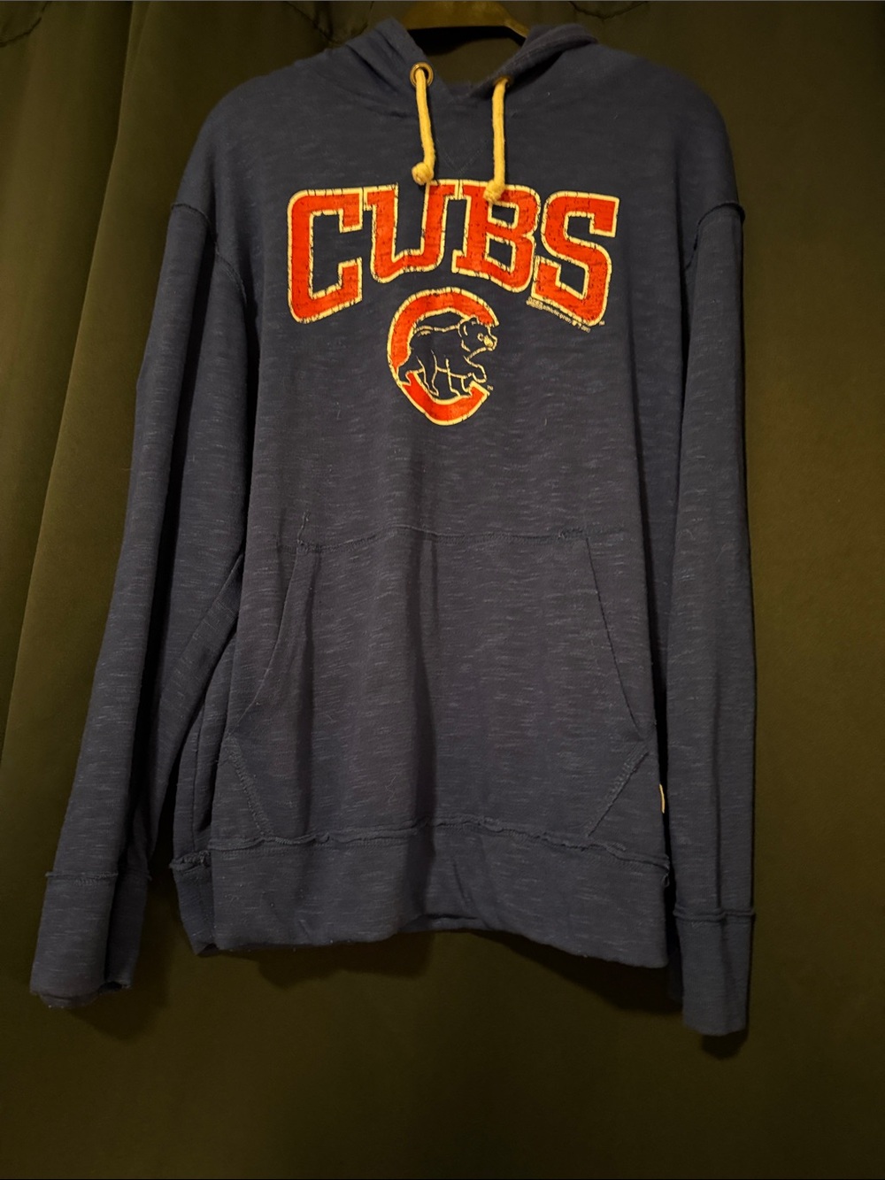 Cubs Navy Hoodie with Red Accents